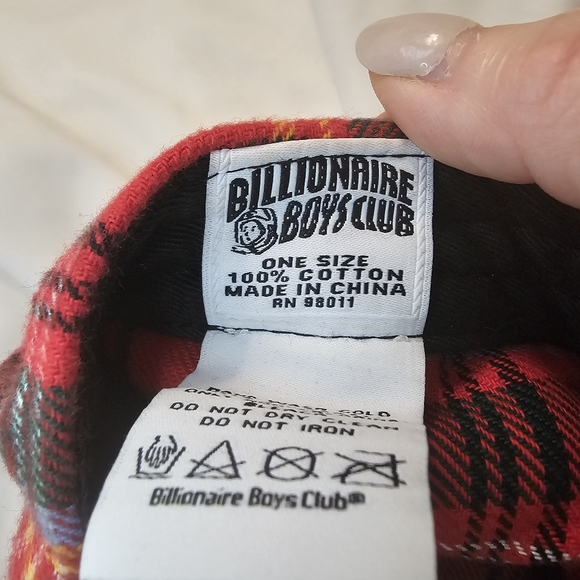 Billionaire Boys Club Red Plaid Cap - Picture 4 of 8